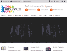 Tablet Screenshot of albumco.com.ar